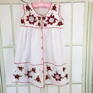 Girls Embroidered Festival Tunic Dress